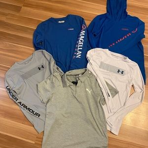 Lot - 15 boys brand name athletic shirts